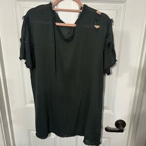 Elegant Green Women's lightweight sweater Top